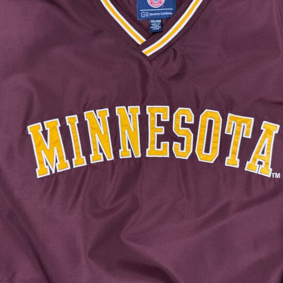 G III MINNESOTA GOPHERS JACKET V NECK MAROON YELLOW SIZE XXL WINDBREAKER - Picture 2 of 9